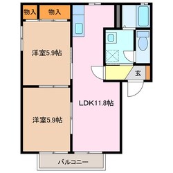 フィールドパレス B棟の物件間取画像